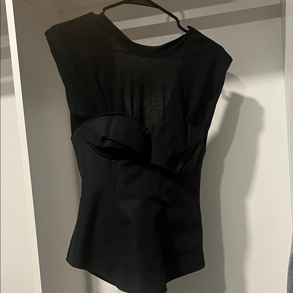 Alexander Wang Black Structured Blouse